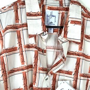 NWT Guy Harvey short sleeve plaid shirt XXL